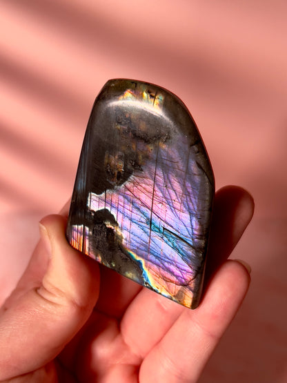 Purple and Pink Labradorite Freeform