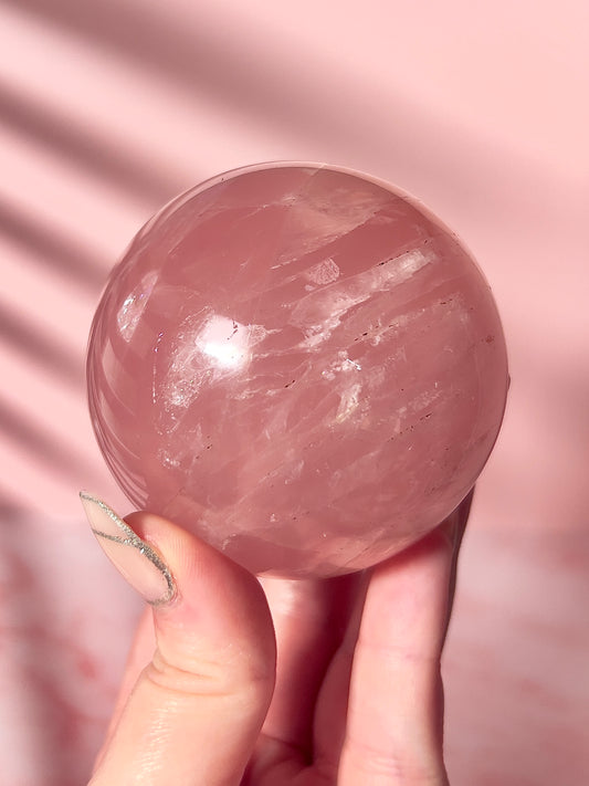 Rose Quartz Sphere “H”