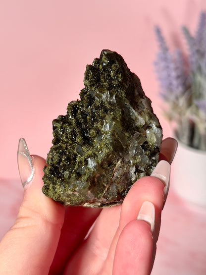 Epidote (Forest Quartz) Cluster