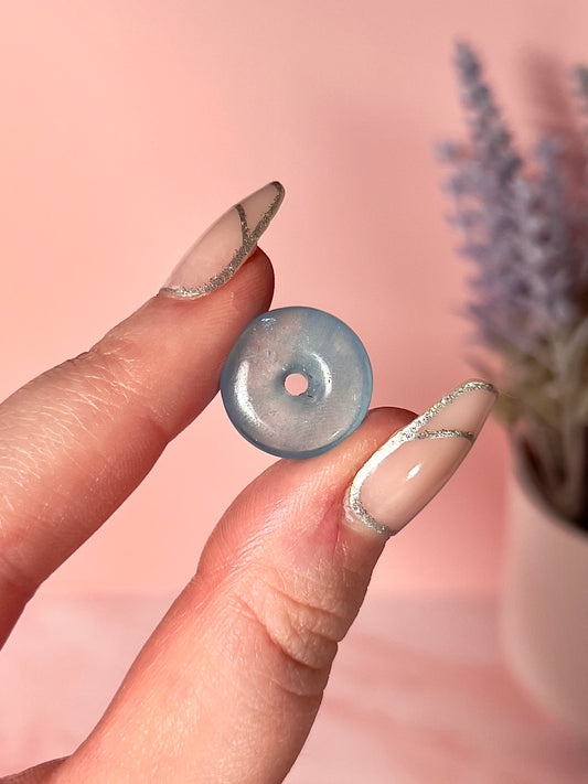 Mini High Quality Aquamarine Crystal Donut