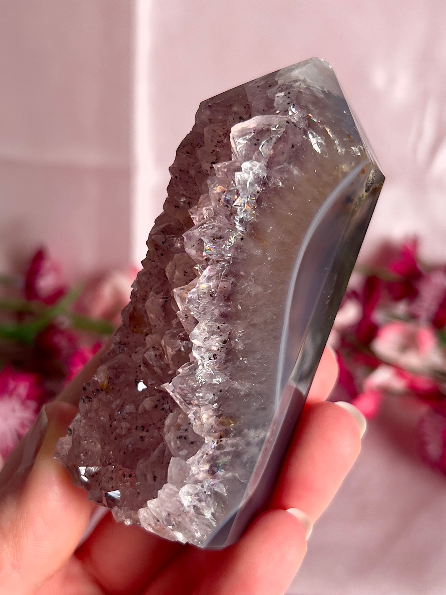 Amethyst Agate Tower from Brazil