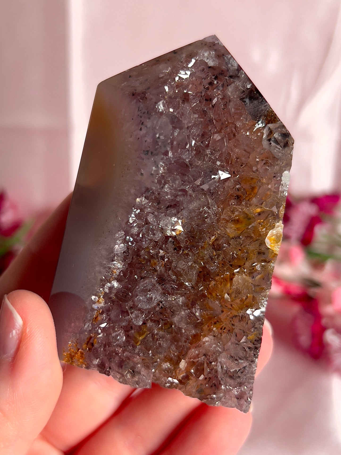 Amethyst Agate Tower from Brazil