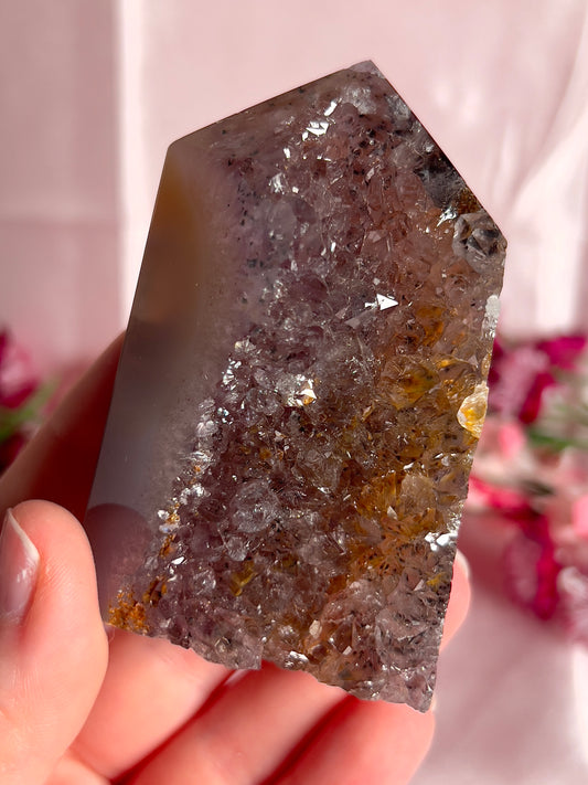 Amethyst Agate Tower from Brazil