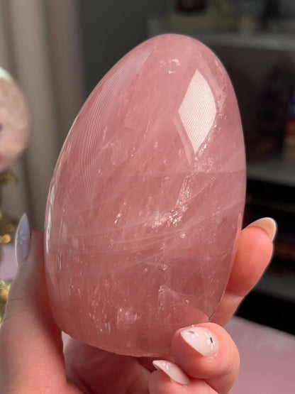 Juicy Dark Pink Star Rose Quartz Freeform