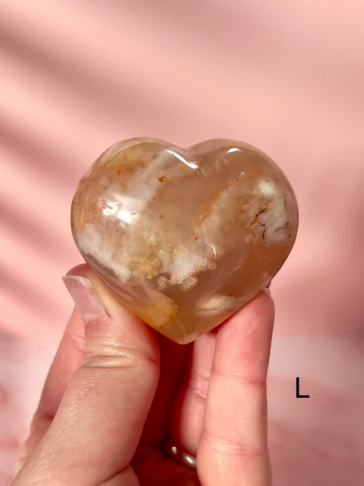 Flower Agate Hearts from Madagascar - Choose Your Own