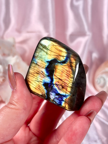 Yellow and Orange Labradorite Freeform