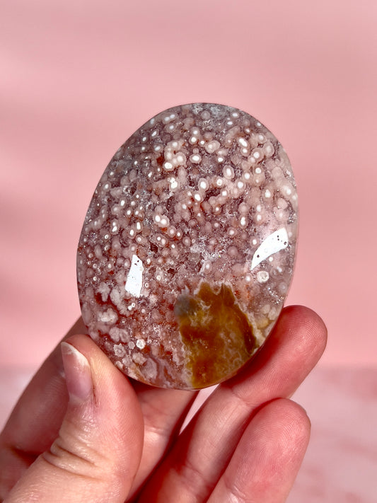 Pink Amethyst Large Palm Stone