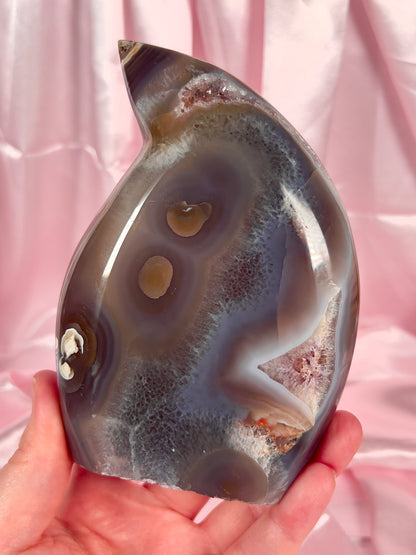 Galaxy Amethyst & Orca Agate Flame