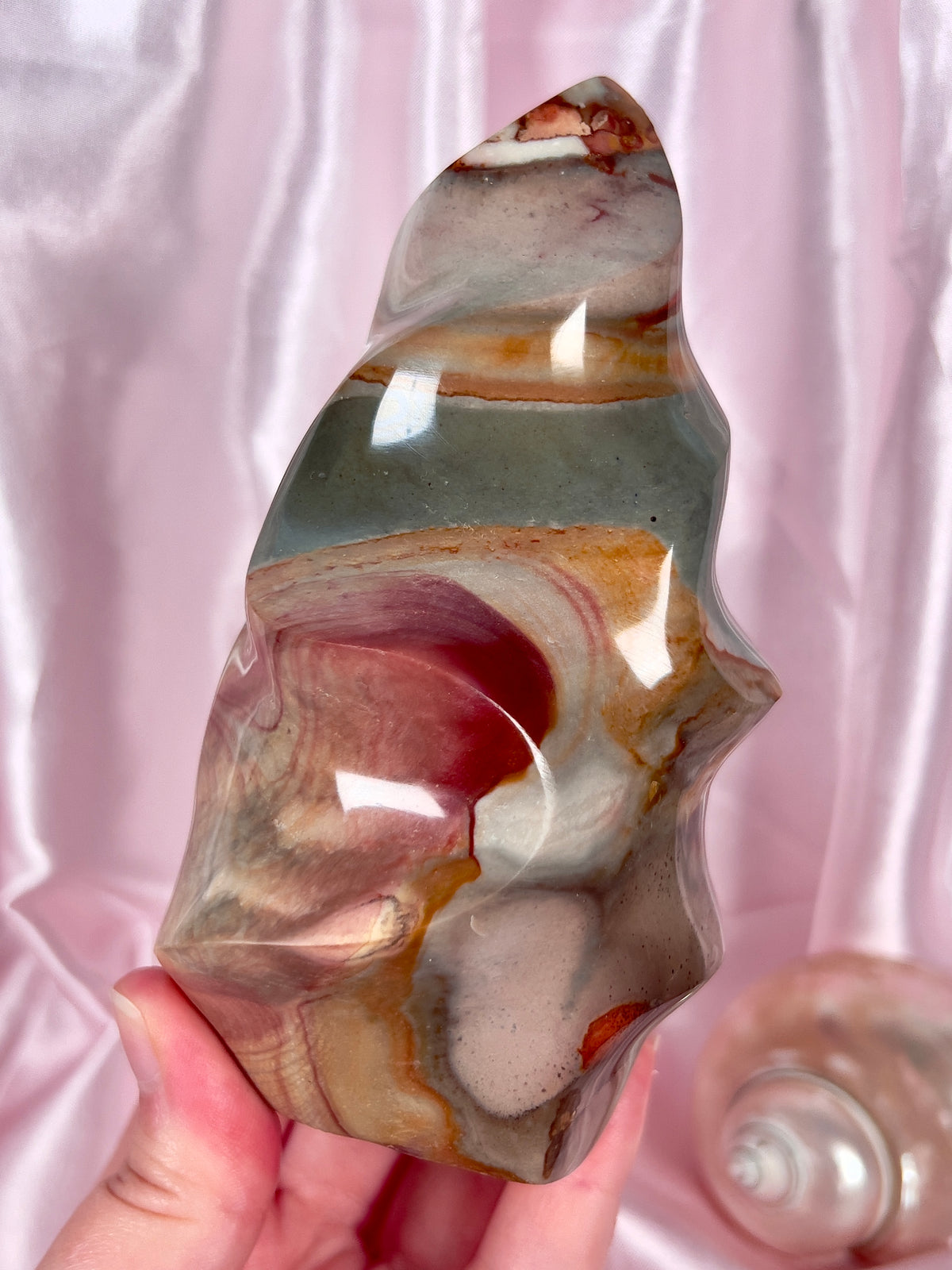 Pastel Polychrome Jasper Flame