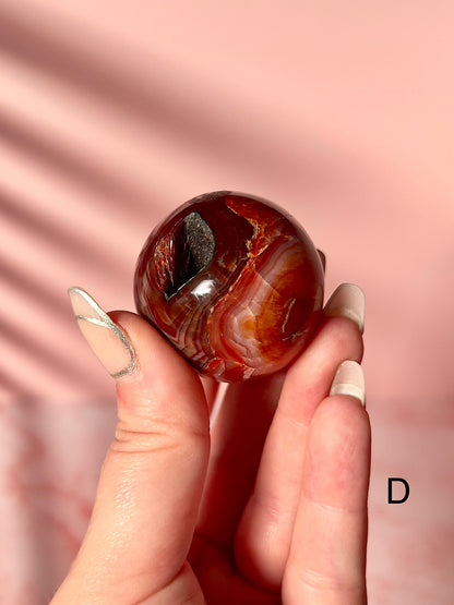 Small Carnelian Spheres - Choose Your Own