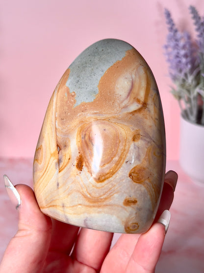 Stunning Pastel Polychrome Jasper Freeform