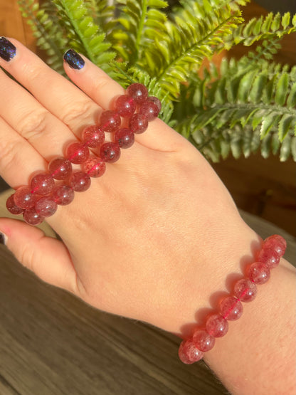 Strawberry Quartz Bracelet