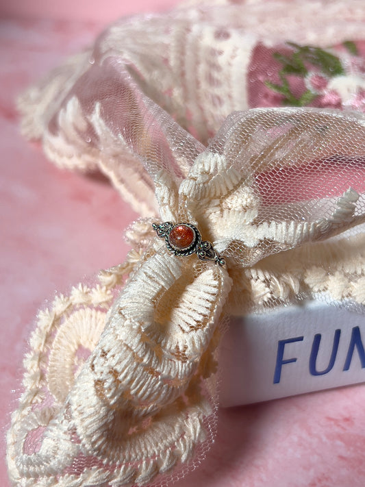 Sunstone Vintage Style Ring - Choose Your Size