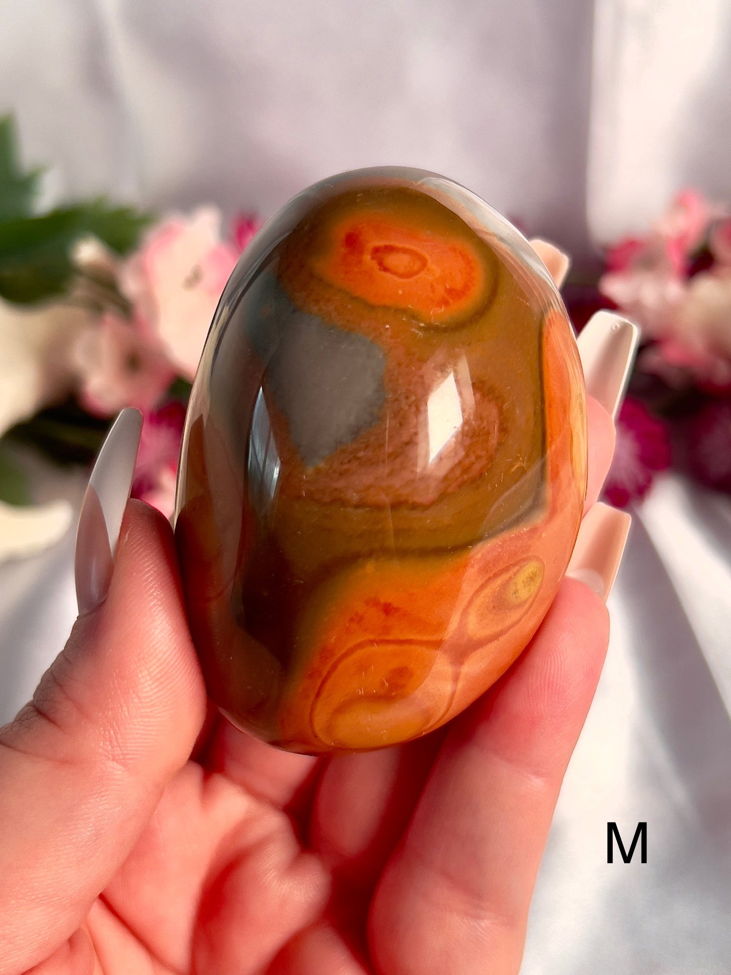 Jumbo Polychrome Palm Stone 