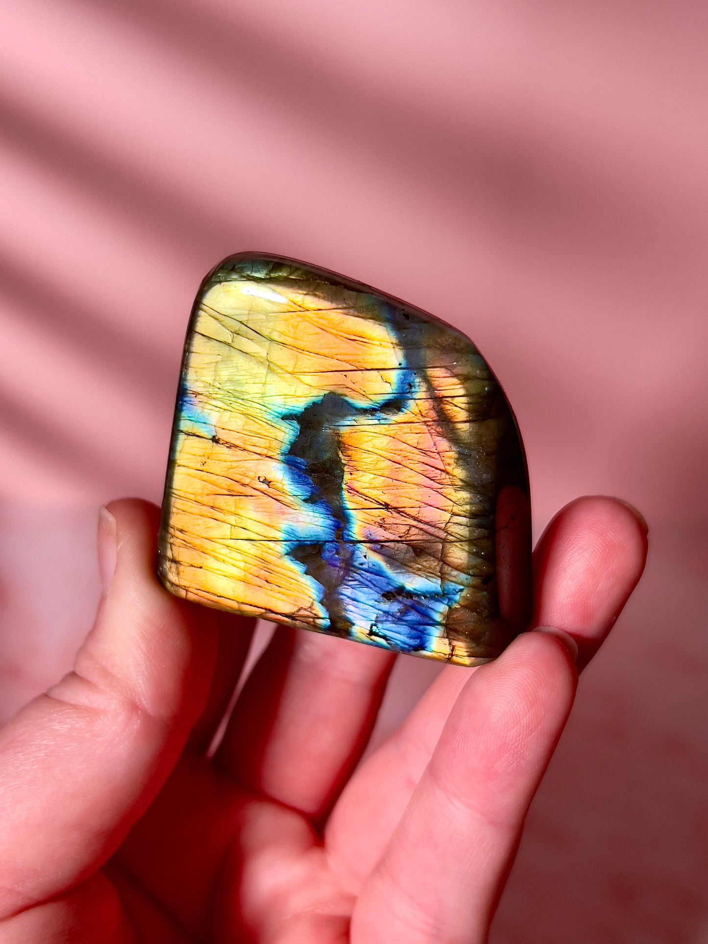 Yellow and Orange Labradorite Freeform