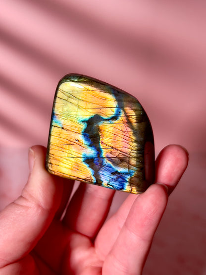 Yellow and Orange Labradorite Freeform