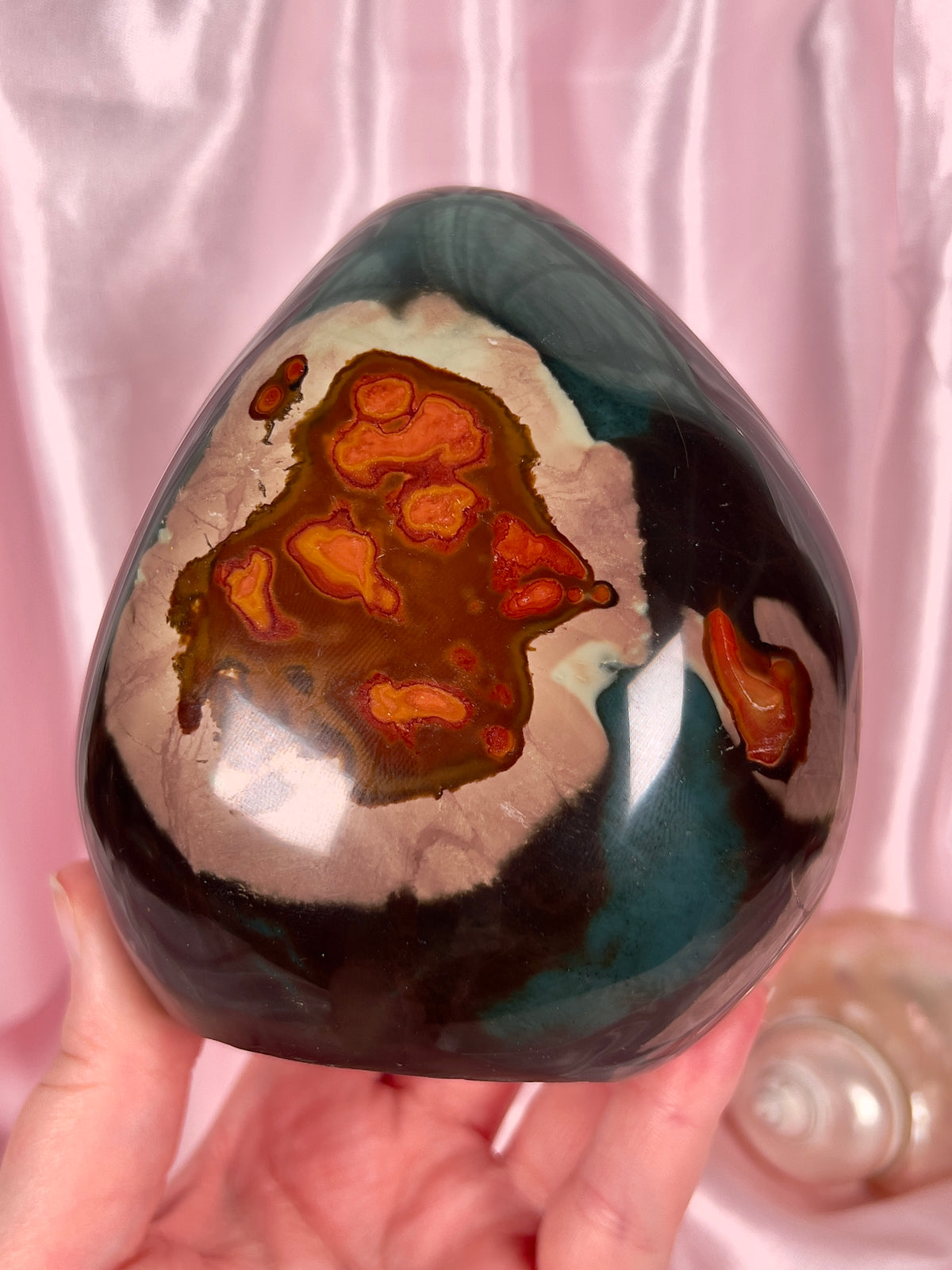 Moody Purple and Teal "Chicken" Polychrome Jasper Freeform - 3.5 lb