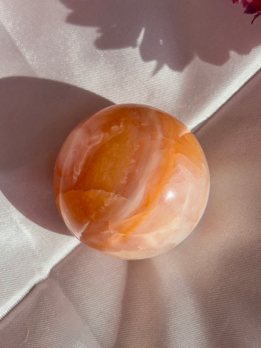 Small Pastel Peach Carnelian Sphere