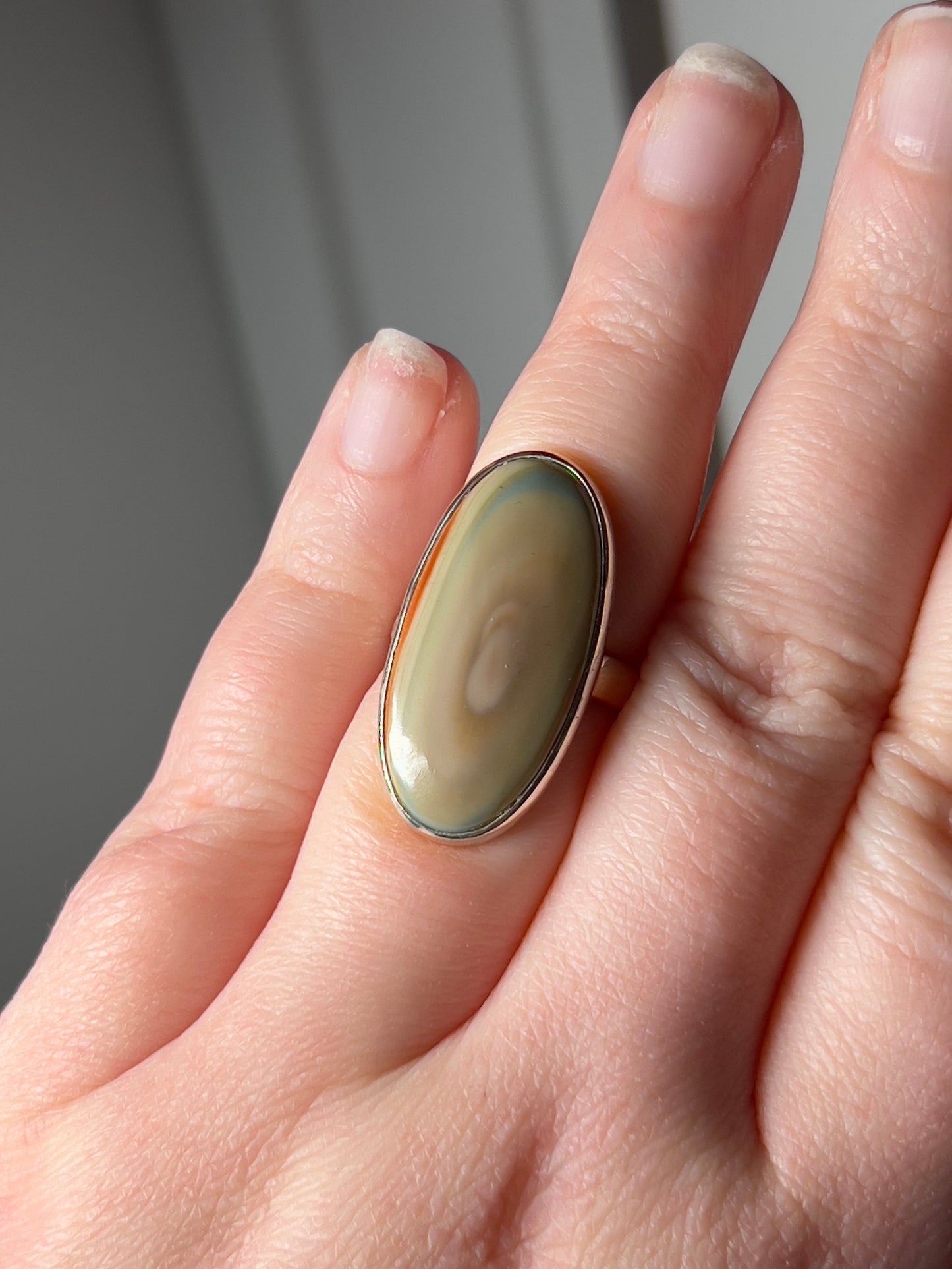 Imperial Jasper Statement Ring Size 8