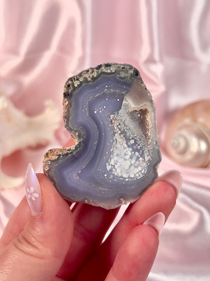 Starry Night Agate Pair