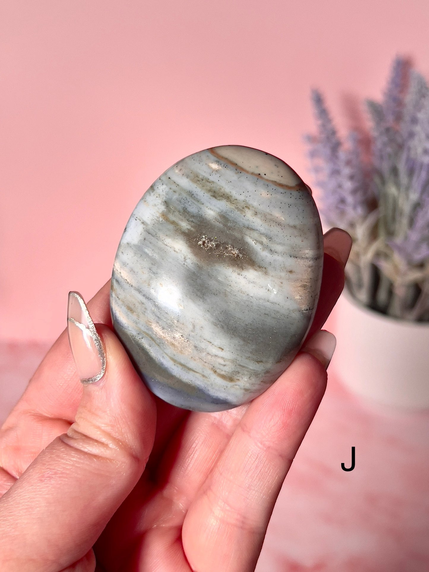 Beautiful Sea Jasper Crystal Palm Stones - Choose Your Own
