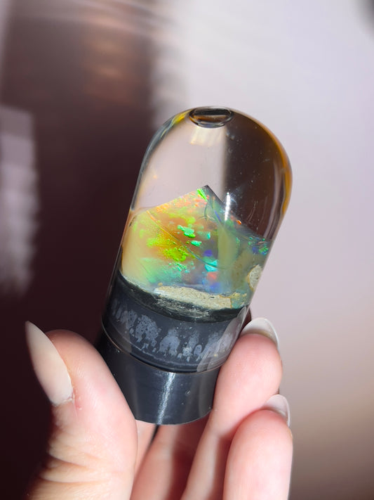 Ethiopian Water Opal in Display Case