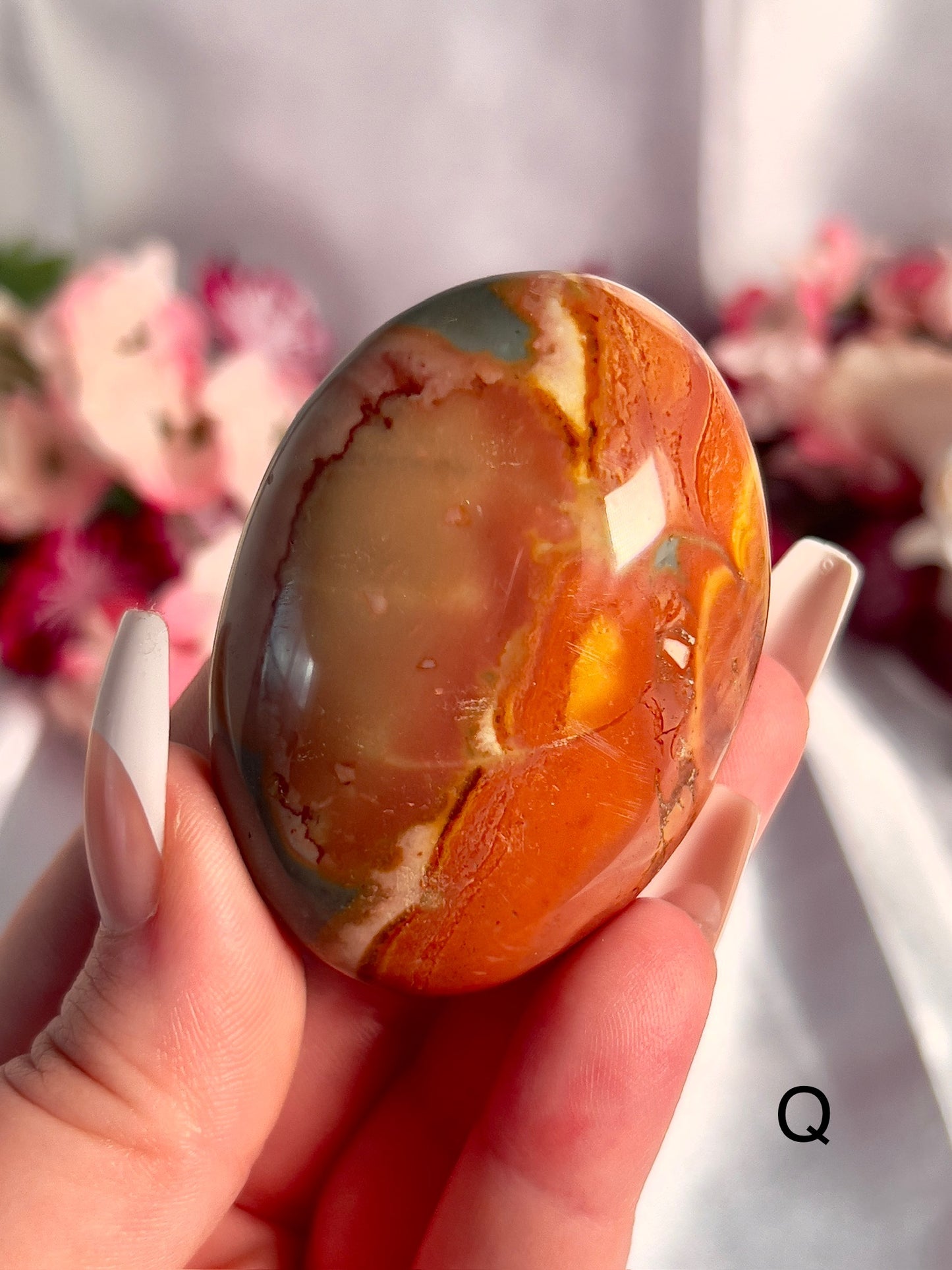 Jumbo Polychrome Palm Stone 