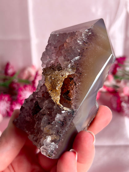 Amethyst Agate Tower from Brazil