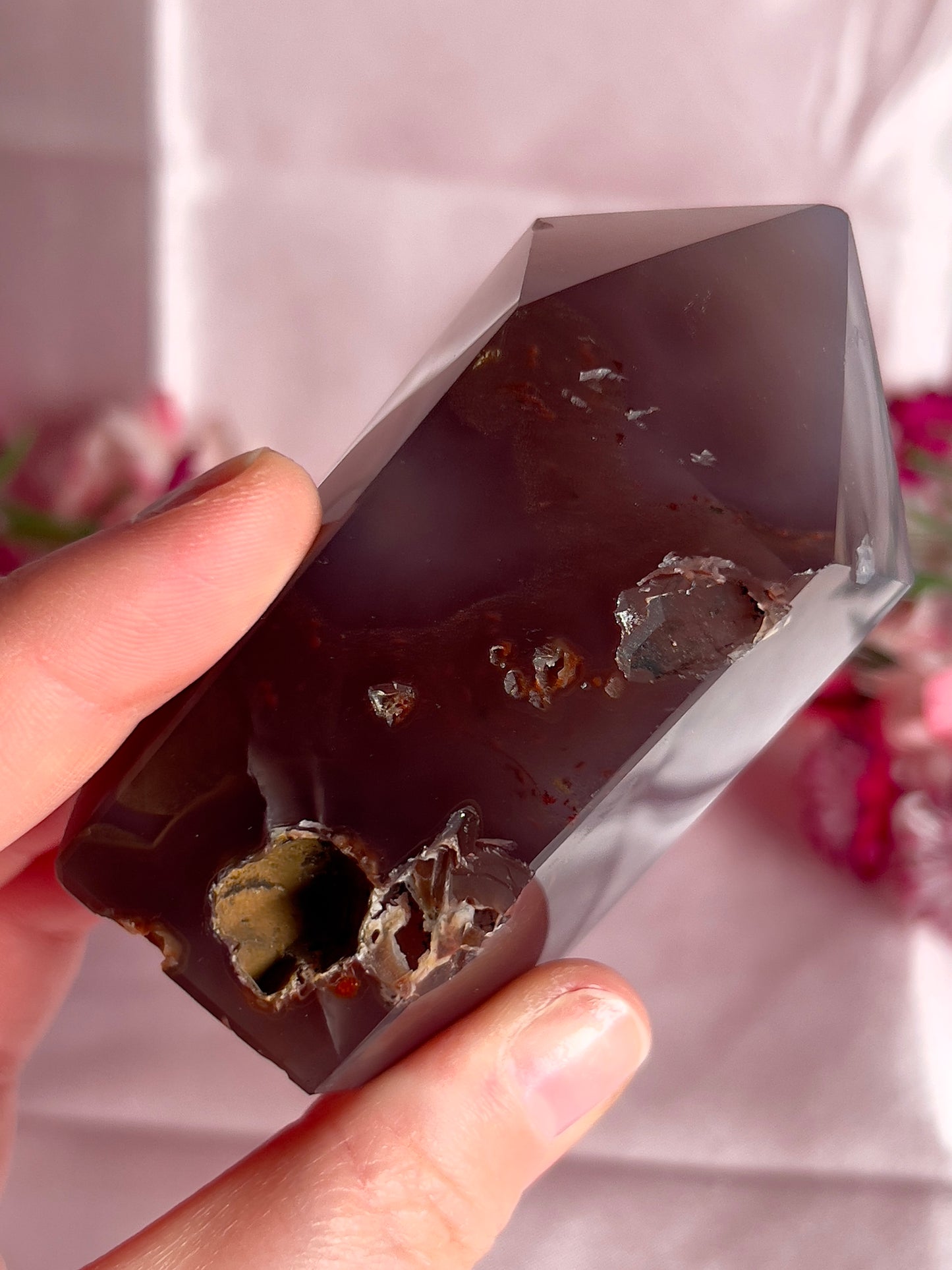 Amethyst Agate Tower from Brazil