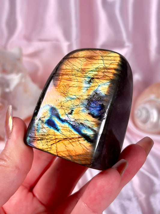 Yellow and Orange Labradorite Freeform