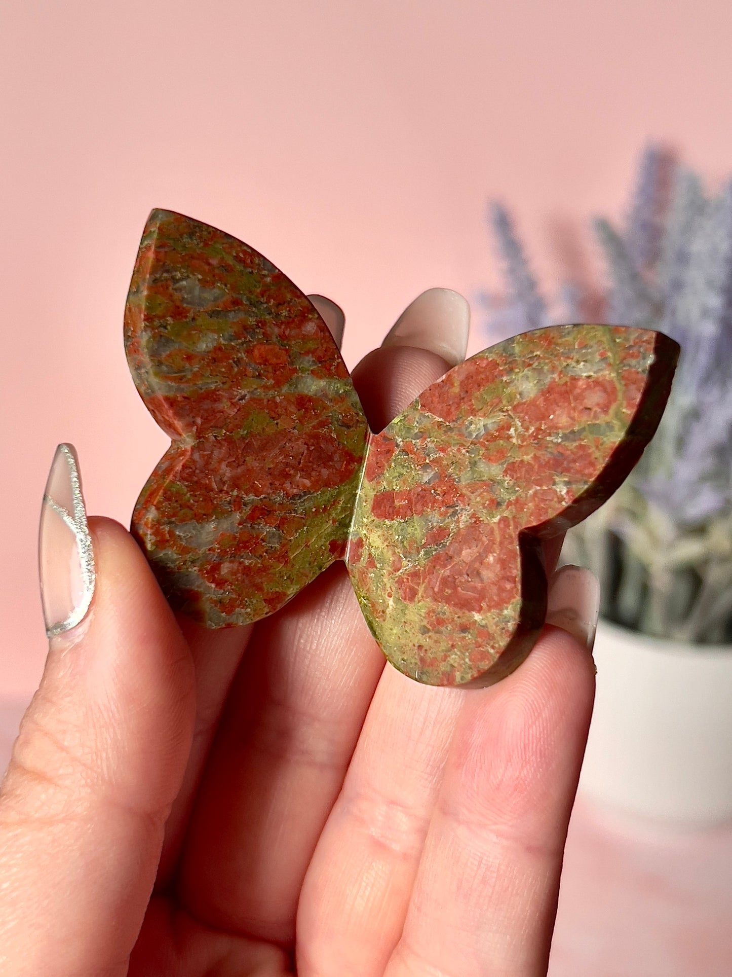 Beautiful Unakite Butterfly - Intuitively Chosen