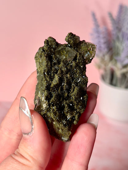 Epidote (Forest Quartz) Cluster