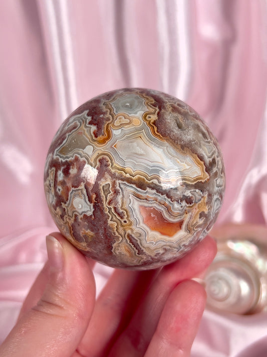 Crazy Lace Agate Sphere