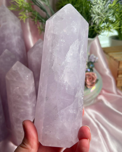 Lavender Rose Quartz Tower “C”