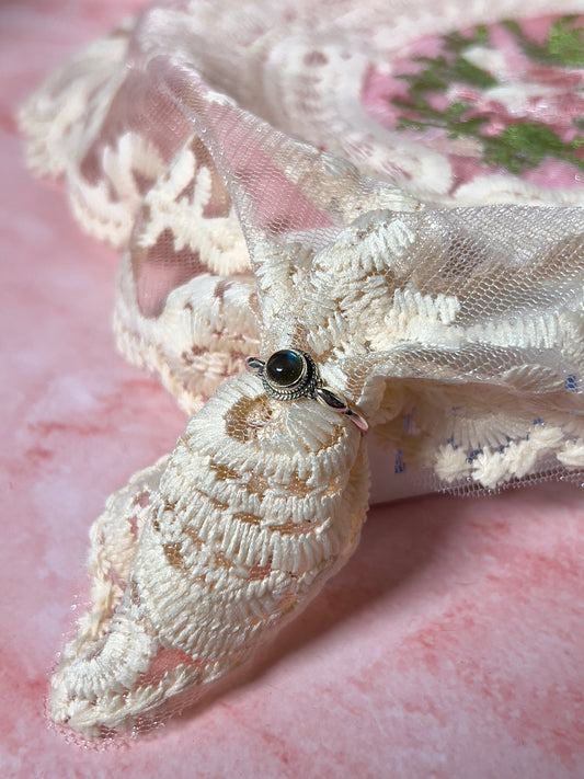 Labradorite Vintage Style Ring Size 7