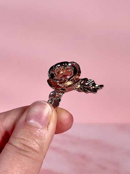 Rose Gold Rose Small Sphere Stand