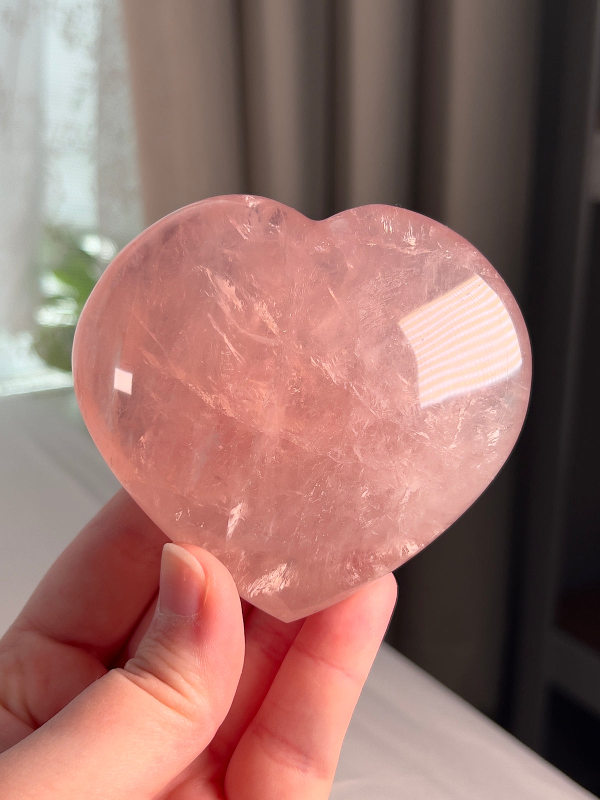 Juicy Star Rose Quartz Heart