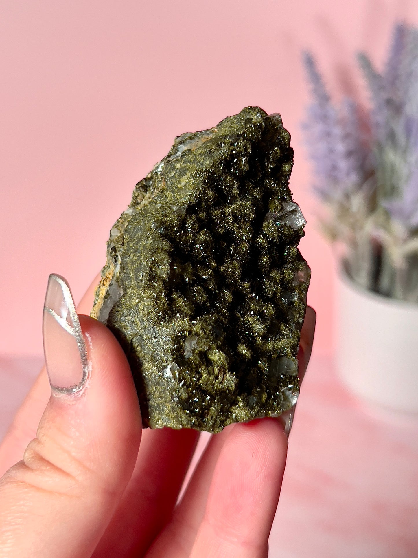 Epidote (Forest Quartz) Cluster