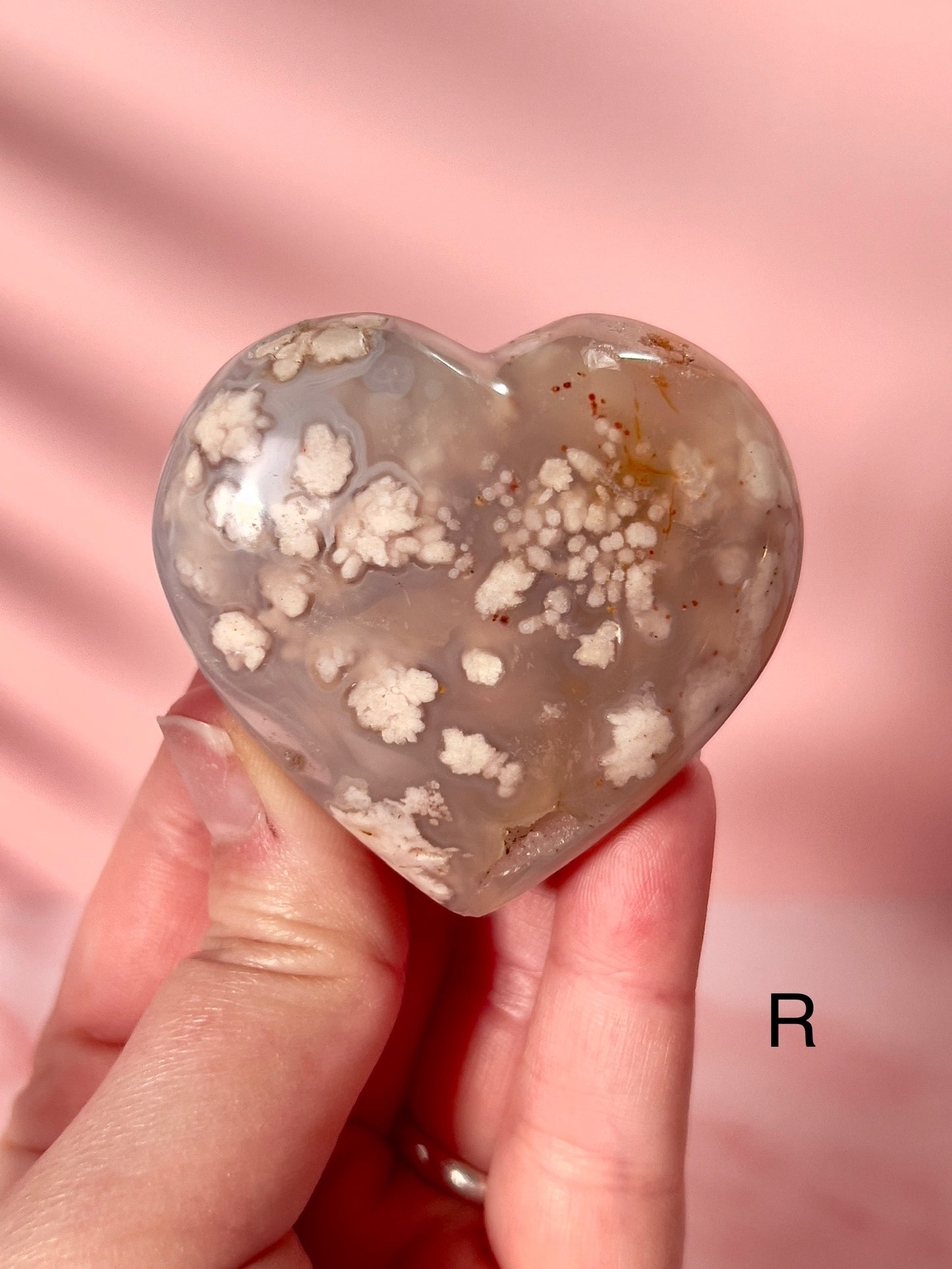 Flower Agate Hearts from Madagascar - Choose Your Own