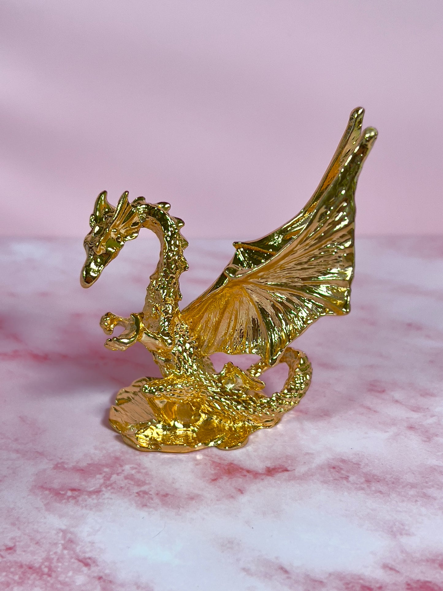 Gold Dragon Double Sphere Stand