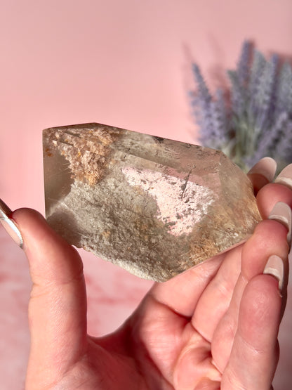 Rutile and Garden Quartz Freeform