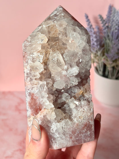 Statement Pink Amethyst Tower