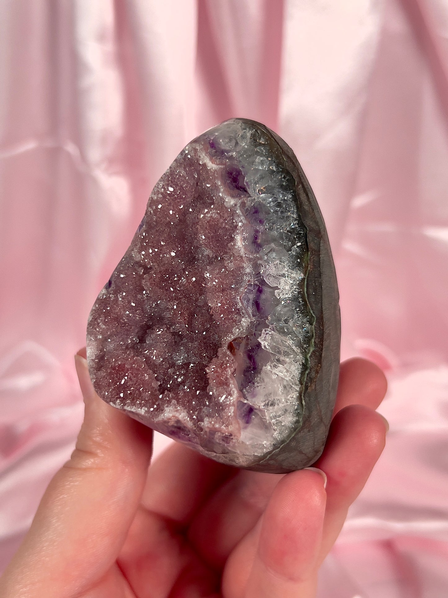 Purple and Pink Princess Sugar Amethyst Cut Base