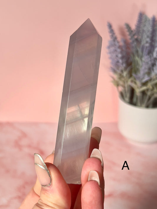 Pastel Banded Lavender Fluorite Tower - Choose Your Own