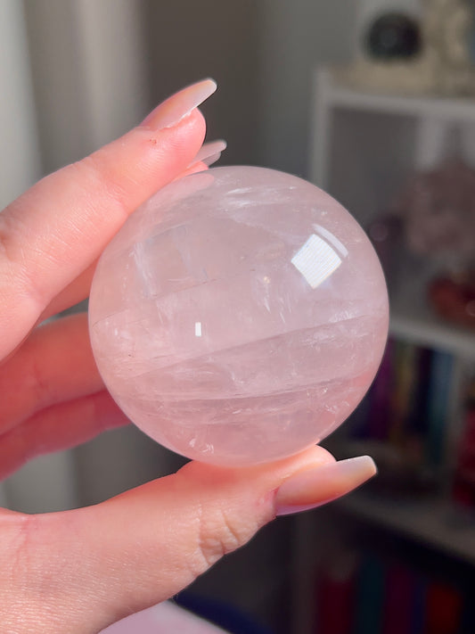 Star Rose Quartz Sphere