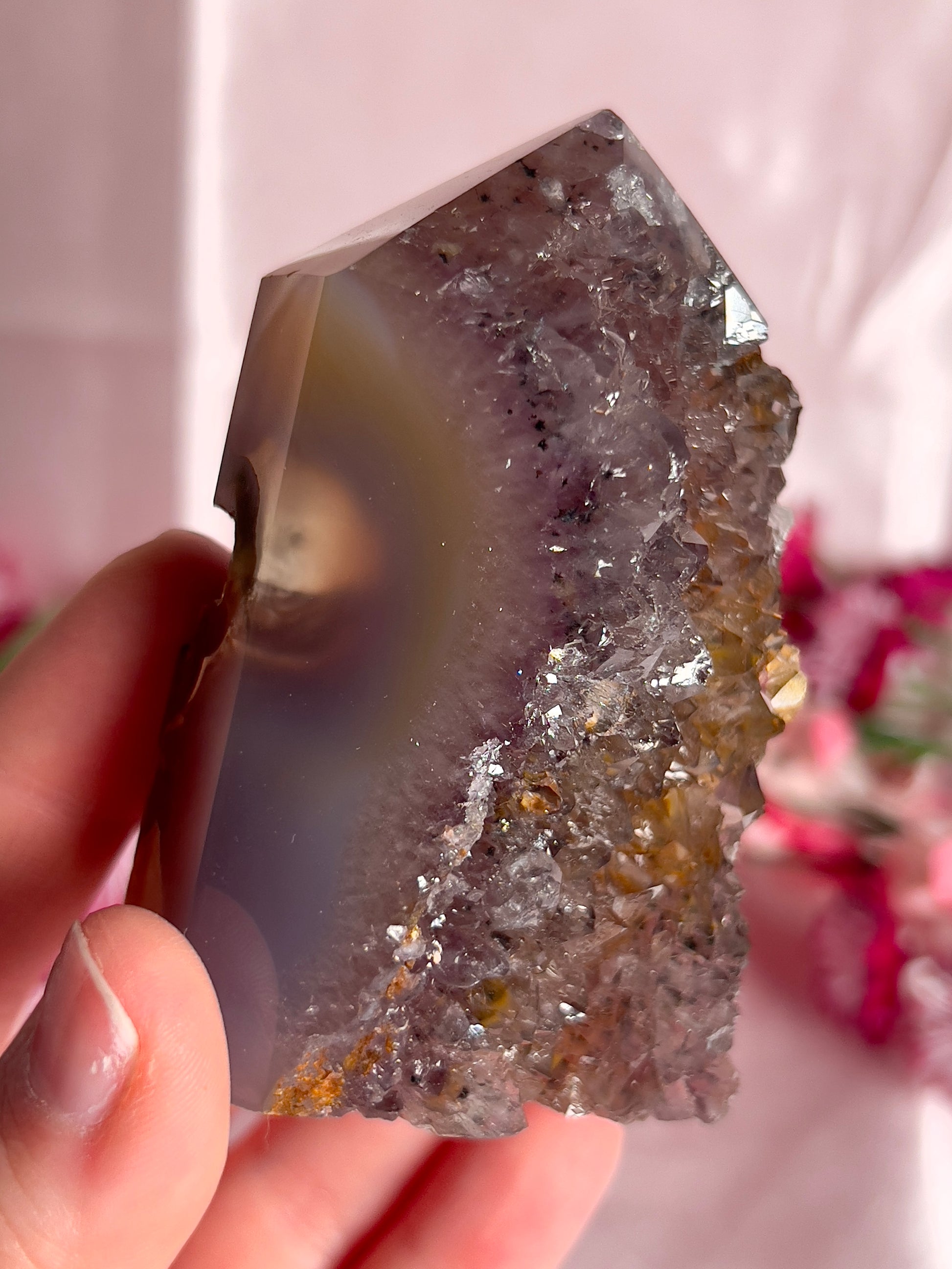 Amethyst Agate Tower from Brazil