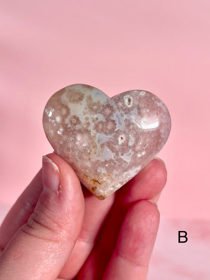 Small Pink Amethyst Hearts - Choose Your Own