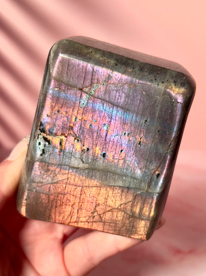 Pastel Banded Labradorite Freeform