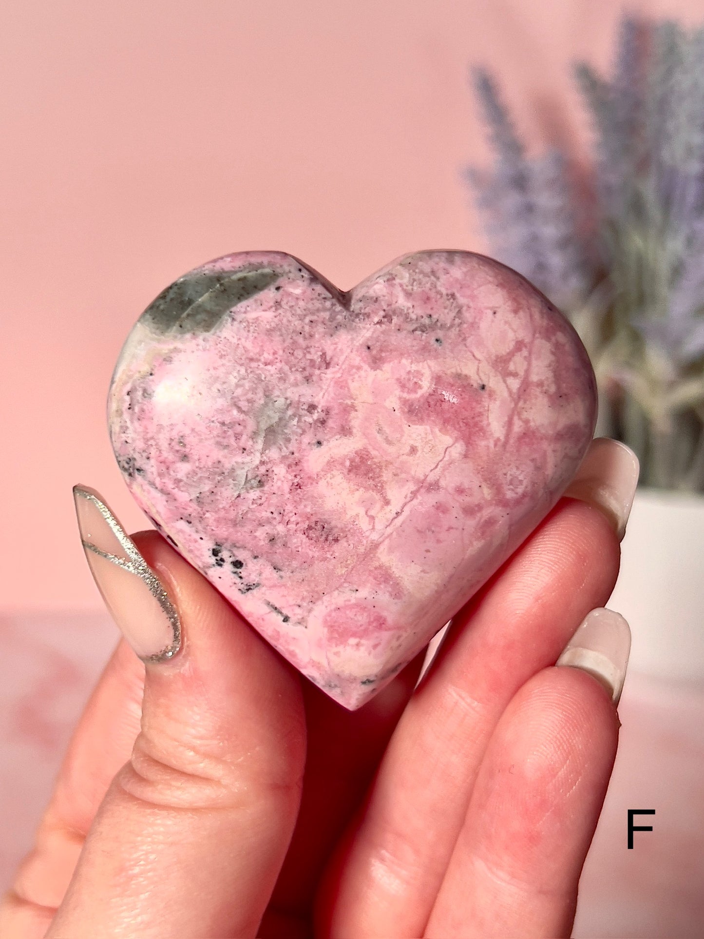 Bubblegum Pink Peruvian Rhodonite Puffy Hearts - Choose Your Own