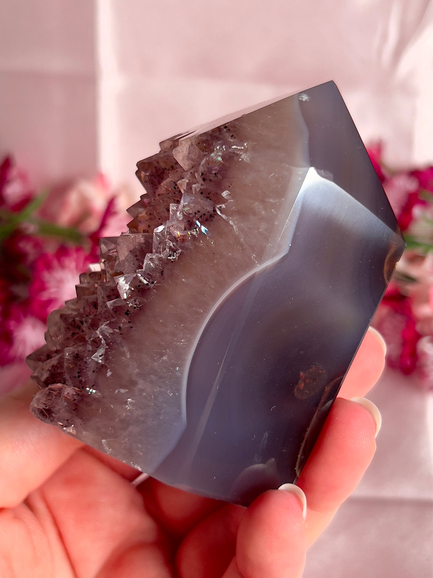 Amethyst Agate Tower from Brazil